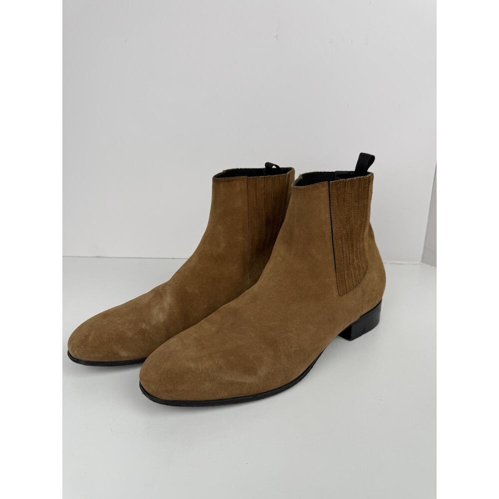 Balenciaga Suede Chelsea Boots Size 46 Sand Brown